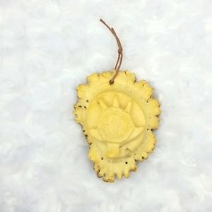 Vintage Hand Crafted Hand Carved Deer Antler Turtle Ornament